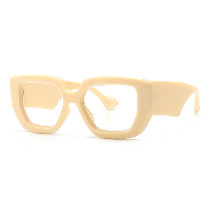 Chunky Solid Blue Light Blocking Eyeglasses | Solid