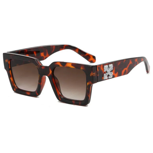 Chunky Chic Square Tinted Sunglasses | Print