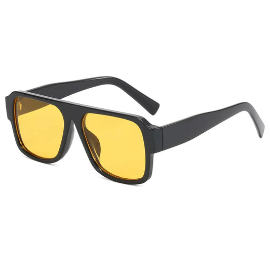 Flat Top Square Sunglasses | Yellow