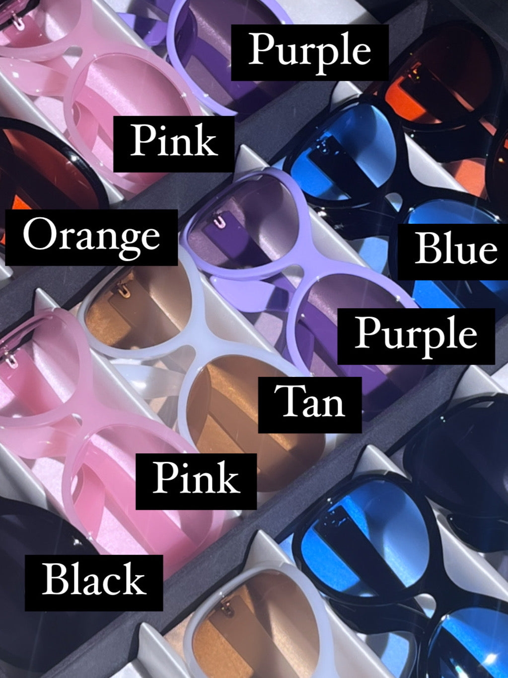 Large Oversized BIG Round Goggle Sunglasses