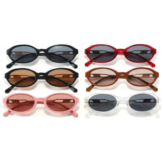 Retro Steampunk Style Small Oval Wholesale Sunglasses
