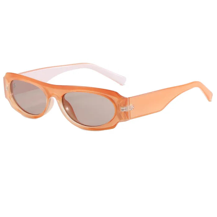 Retro Y2K Tinted Small Oval Cat Eye Wholesale Sunglasses