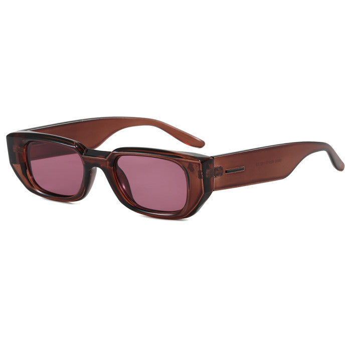 Skinny Narrow Translucent Rectangle Sunglasses