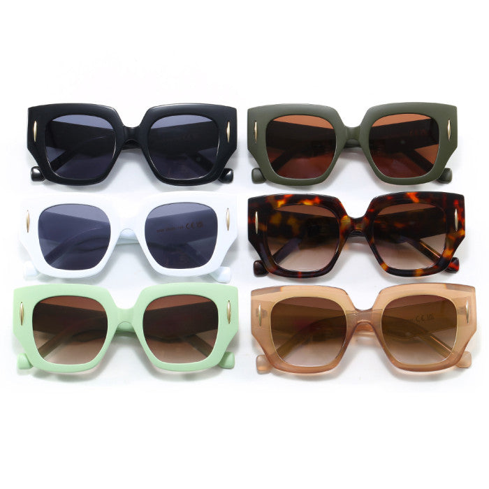 Retro Oversized Polygon Chunky Wholesale Sunglasses