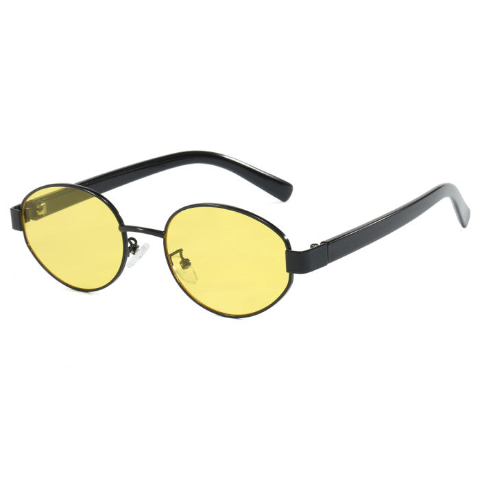 Unisex Oval Luxury Metal Frame Wholesale Sunglasses