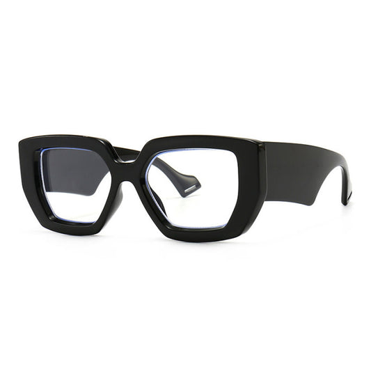 Chunky Solid Blue Light Blocking Eyeglasses | Solid