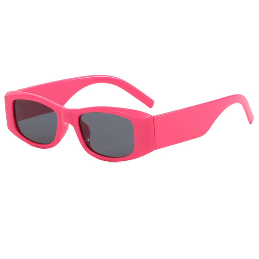 Retro Small Rectangle Sunglasses | Pink