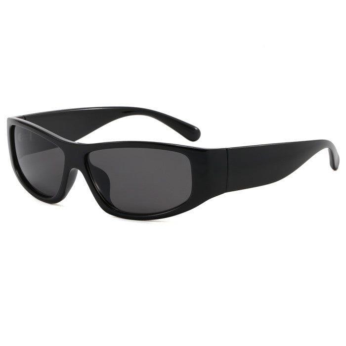 Y2K Wrap-Around Futuristic Rectangular Sunglasses