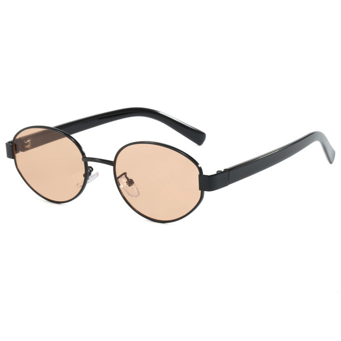 Unisex Oval Luxury Metal Frame Wholesale Sunglasses