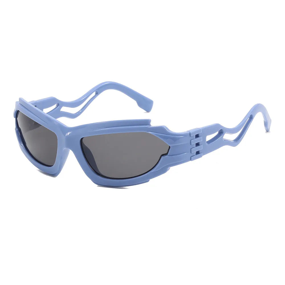 Futuristic Oversized Rectangle Geometric Chunky Wholesale Sunglasses