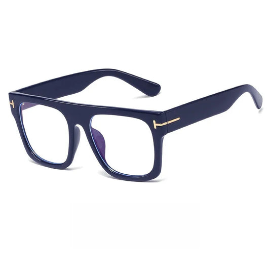 Essential Flat Top Square Blue Light Blocking Glasses| Blue