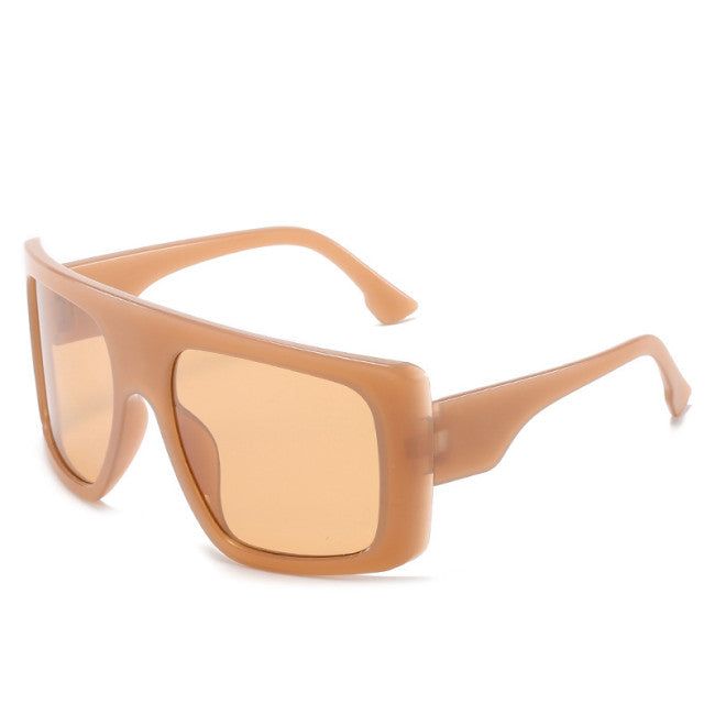 Trendy Oversized Square Frame 
Sunglasses