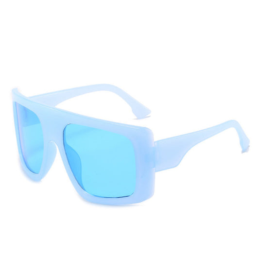 Trendy Oversized Square Frame 
Sunglasses