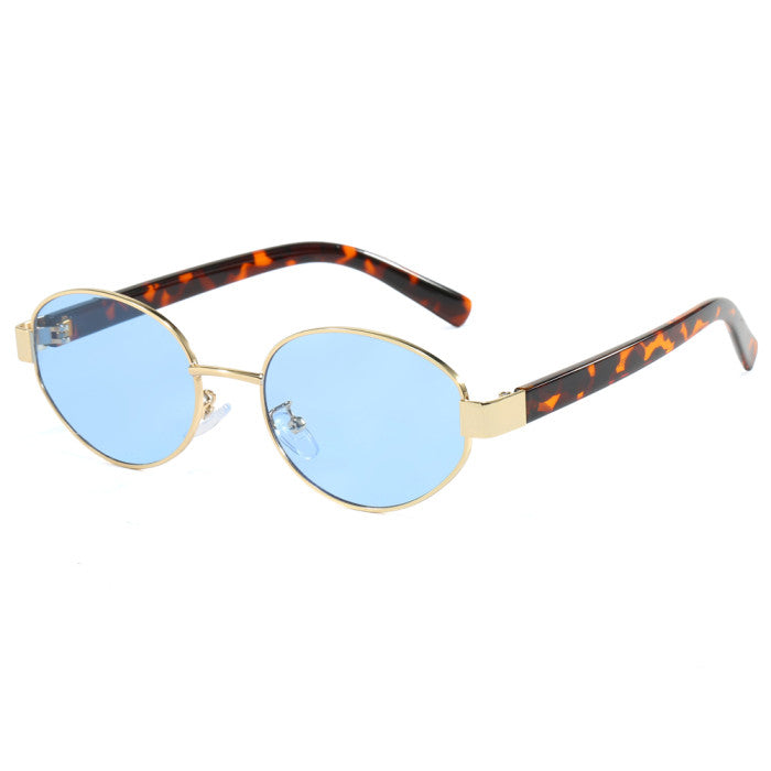 Unisex Oval Luxury Metal Frame Wholesale Sunglasses