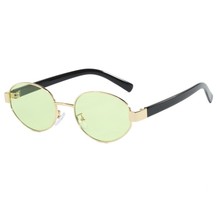 Unisex Oval Luxury Metal Frame Wholesale Sunglasses