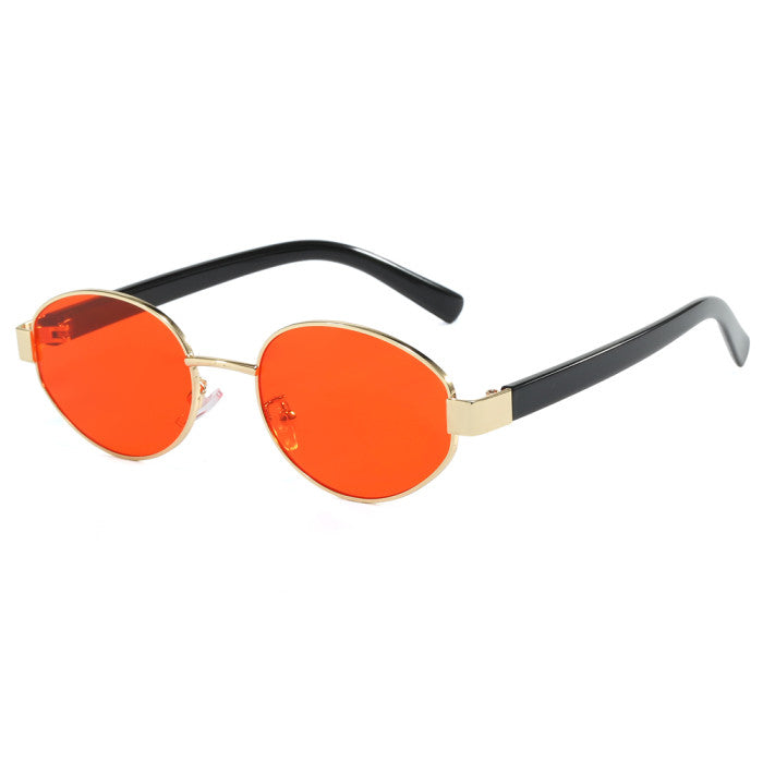 Unisex Oval Luxury Metal Frame Wholesale Sunglasses