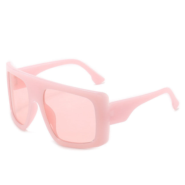 Trendy Oversized Square Frame 
Sunglasses