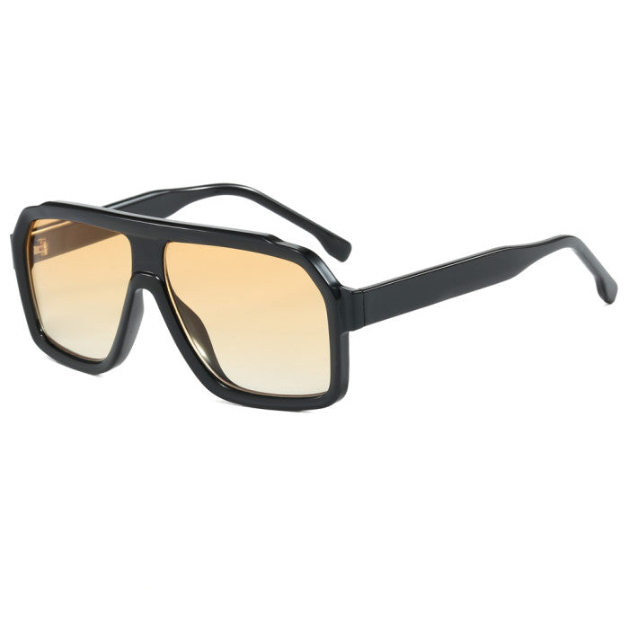 Retro Classic Oversized Square Pilot Flat Top UV400 Outdoor Vacation Wholesale Sunglasses