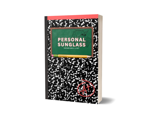 Personal Sunglass Vendors (Digital Download)