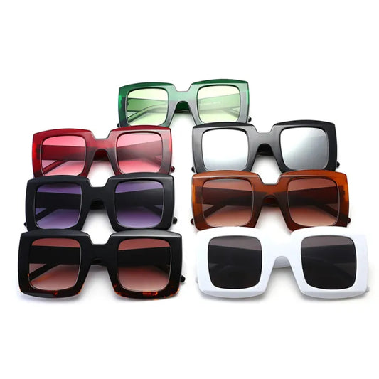 Square Gradient Large Oversized Frame Wholesale Sunglasses