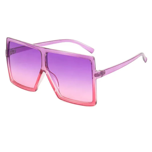 Big Square Oversized Sunglasses | Purple/Pink