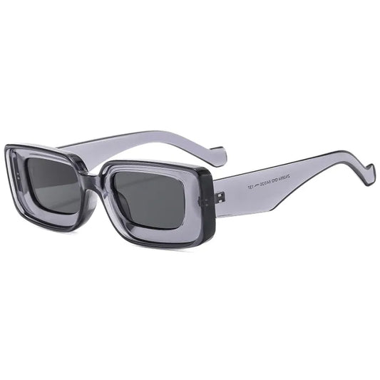 Retro Y2K Rectangle UV400 Sunglasses | Gray