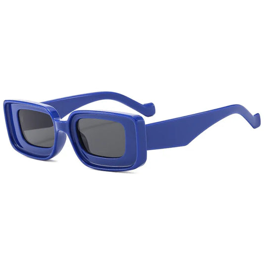 Retro Y2K Rectangle UV400 Sunglasses | Blue