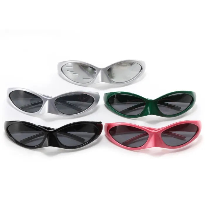 Y2K Retro Oval Skinny Wholesale Sunglasses