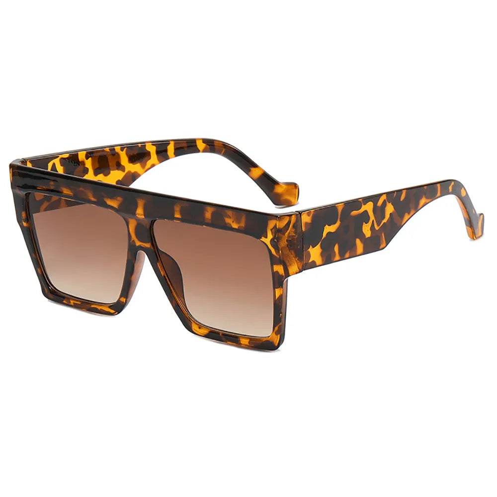 Flat Top Square UV400 Color Gradient Sunglasses | Print 2