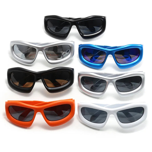 Oversized Rectangle Cat Eye Thick Sporty Wholesale Sunglasses