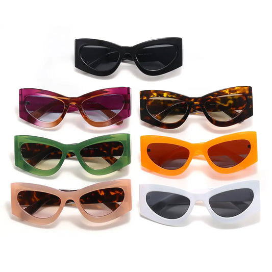 Thick Cat Eye Oval Jelly Wholesale Sunglasses