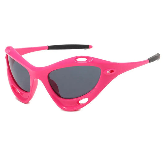 Futuristic Y2K Sporty Fashion Sunglasses | Pink