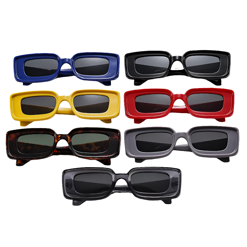 Retro Y2K Rectangle UV400 Wholesale Sunglasses