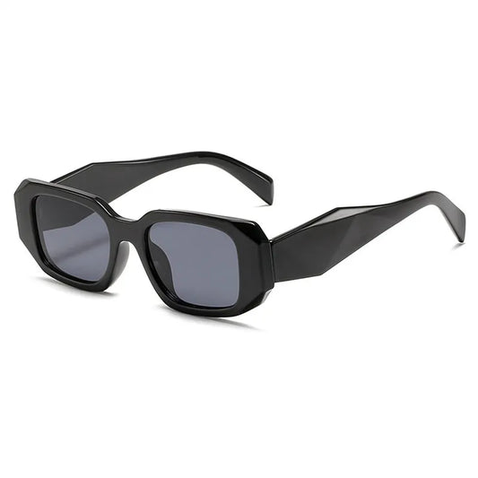Rectangle Wide Arm UV Protection Sunglasses | Black