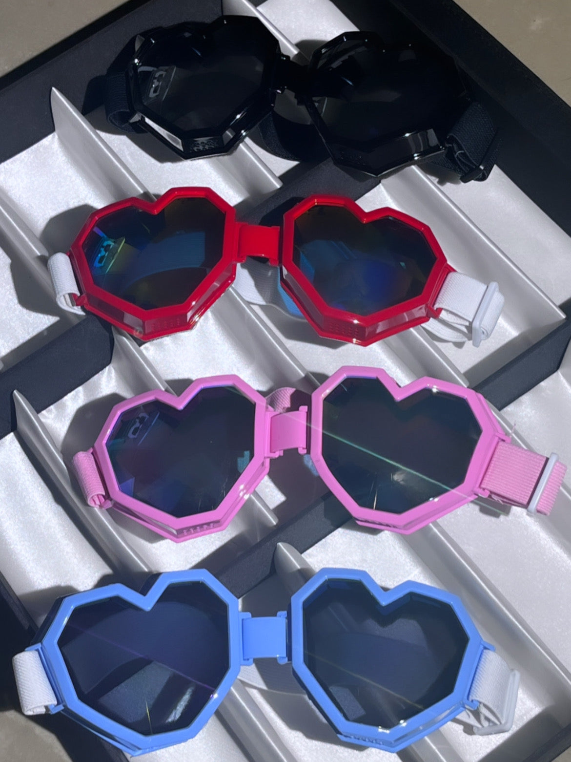 Heart Shaped Adjustable Strap Goggles