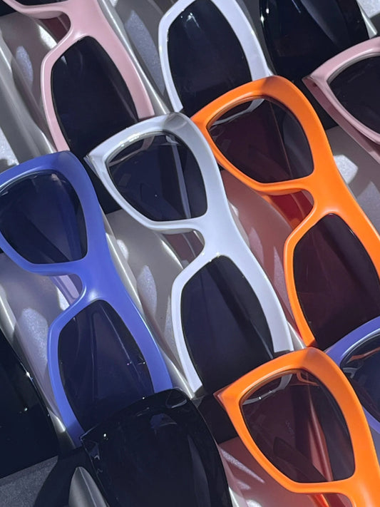 Mega Thick Dense Fashionable Wide Frame Sporty Sunglasses