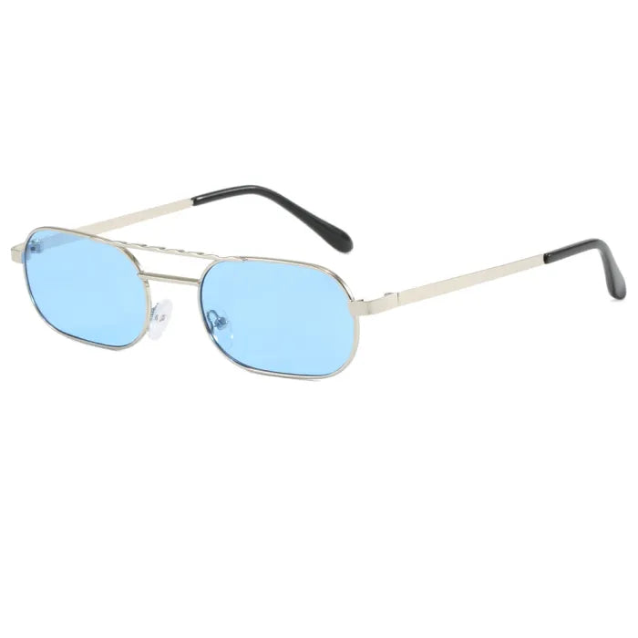Small Rectangle Metal Frame Travel Wholesale Sunglasses