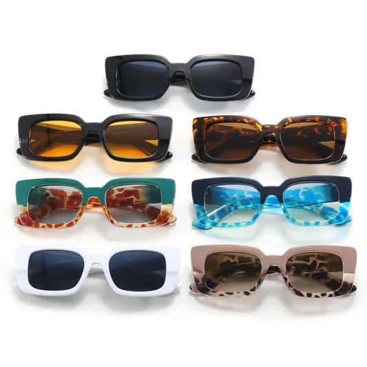 Rectangle Thick Framed Classic Wholesale Sunglasses
