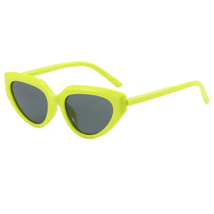 Retro Cat Eye Candy - Colored Women Small Triangle  Wholesale Sunglasses