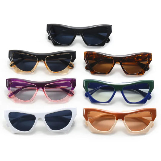 Thick Cateye Irregular Square Wholesale Sunglasses