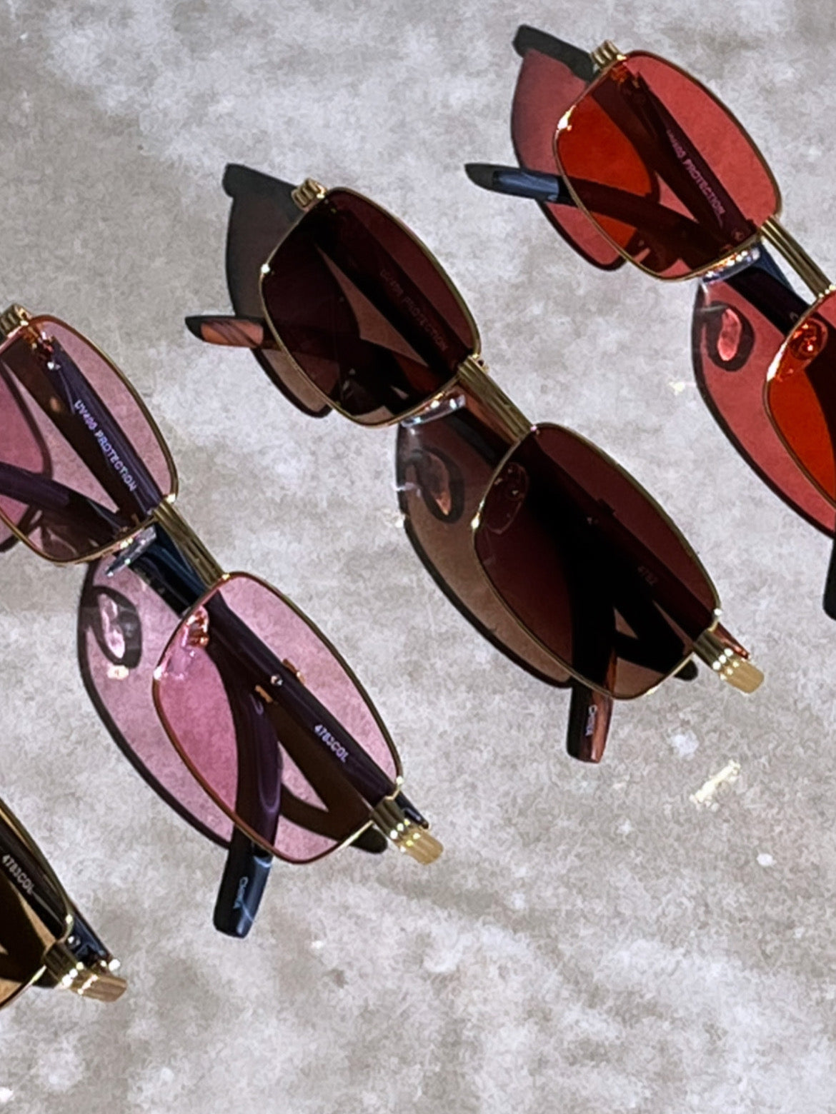 Classic Metal Wood Arm Colorful Sunglasses